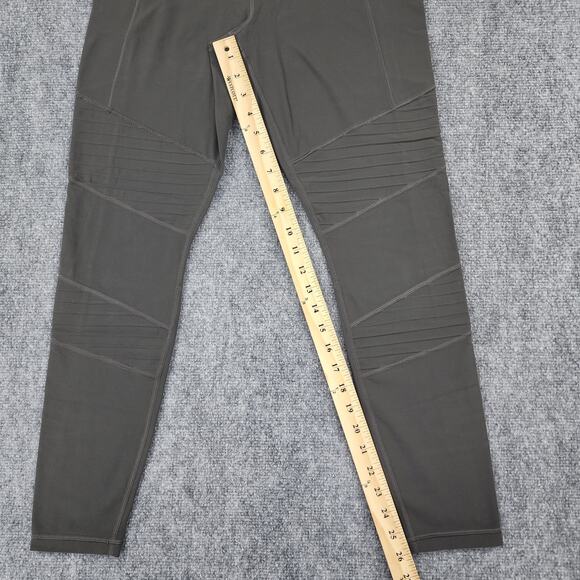 Athleta Leggings Womens Medium Green Arbor Olive Inclination Moto Tight Active - Picture 7 of 16